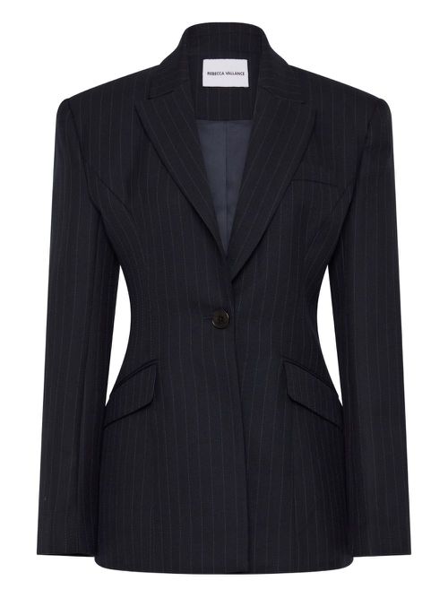 Maxwell pinstriped blazer - Blue
