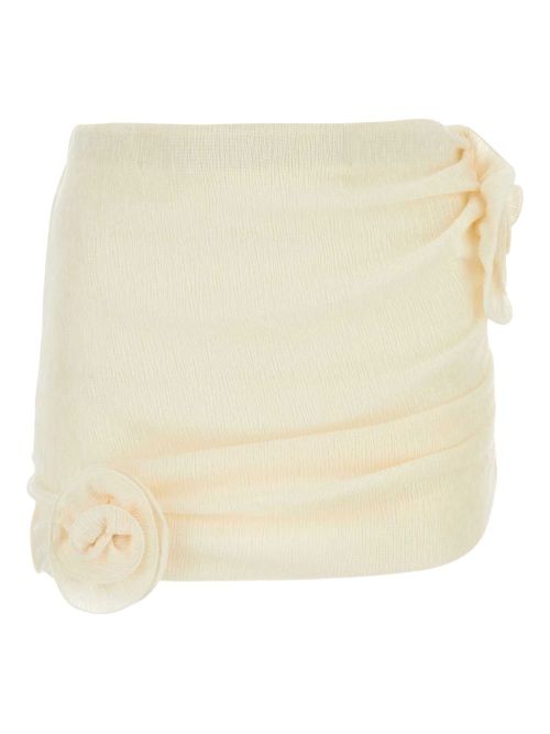 Magda Butrym ruched-detail skirt - Neutrals