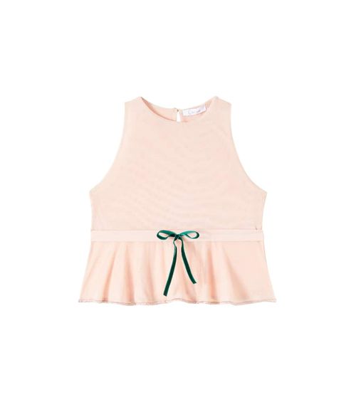 Oséree Kids Bow-detail tulle top