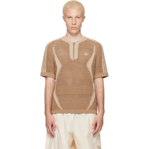 Tan Edison Chen Edition CLOT Knit Jersey T-shirt