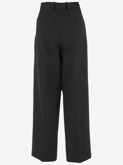 Wool Trousers — Black