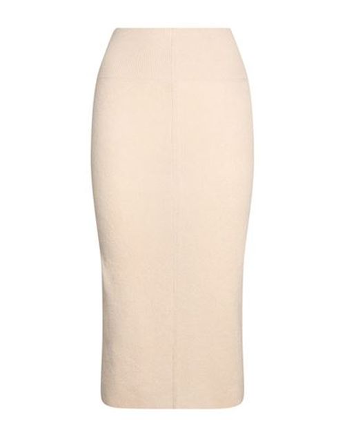 Woman Midi skirt Beige Size S Cashmere, Silk