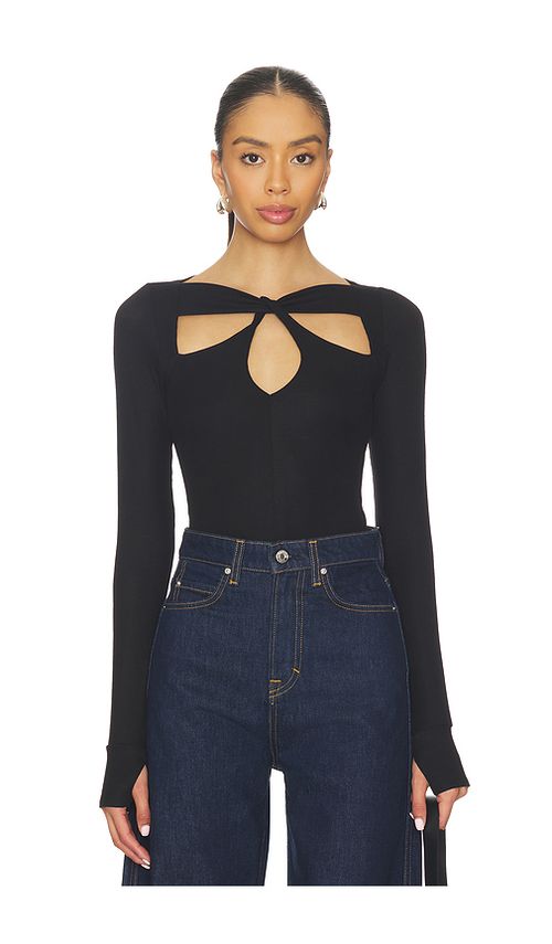 Michael Lauren Aldric Longsleeve Top in Black. XL. Also in L, M