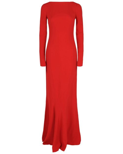 Crisscross Chain-Strap Gown