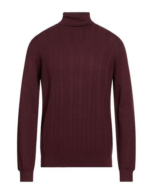 Man Turtleneck Burgundy Size XXL Viscose, Polyamide