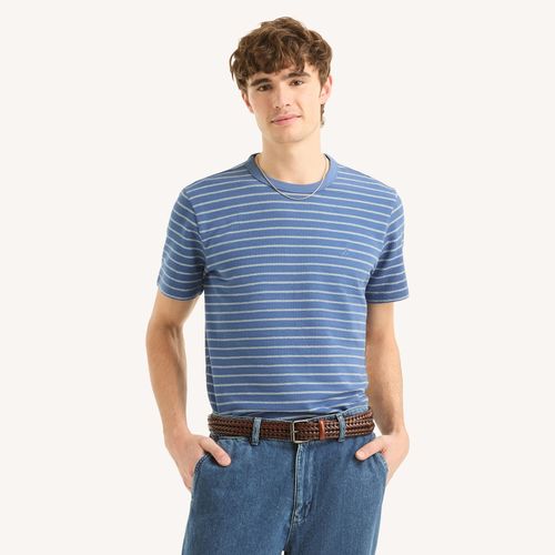 Seersucker Crewneck T-Shirt