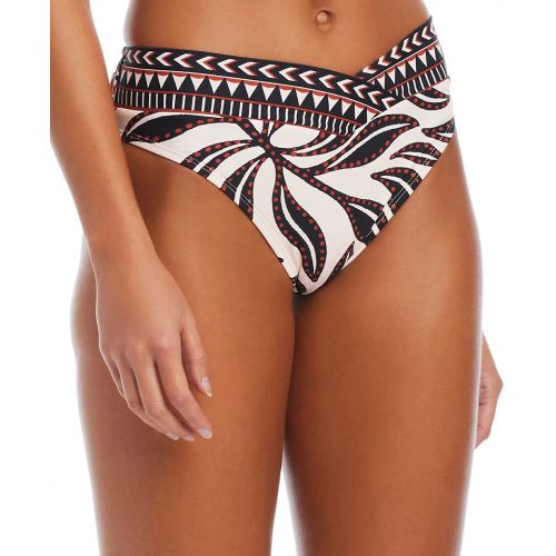 Ivory Multi Colored Resort Daze V-Waist High-Leg Bikini Botto