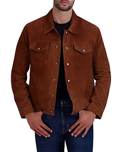 Suede Trucker Jacket