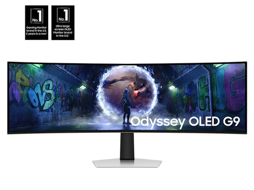 49" Odyssey OLED G9 (G93SD) Dual QHD 240Hz 0.03ms G-Sync Compatible Curved Gaming Monitor with Glare Free(LS49DG934SNXGO)