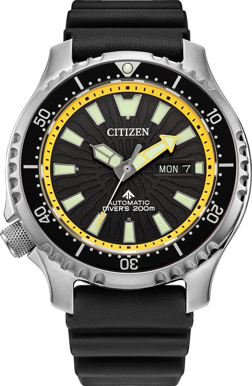 Promaster Dive Automatic Black Dial Polyurethane Strap Watch, 44mm