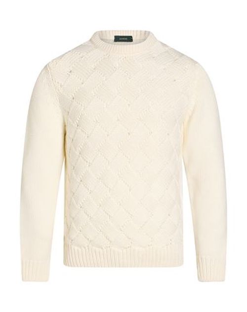 Man Sweater Ivory Size 44 Virgin Wool