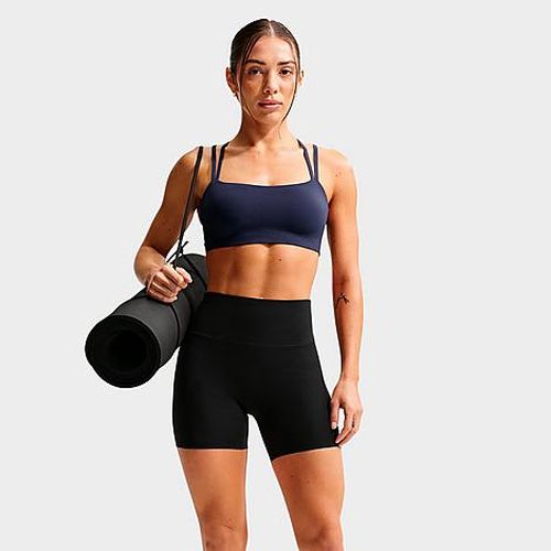Women's Zenvy High-Waisted 5" Biker Shorts in Black/Cool Grey