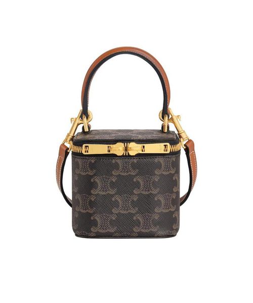 MINI VANITY CASE in Triomphe Canvas and Calfskin