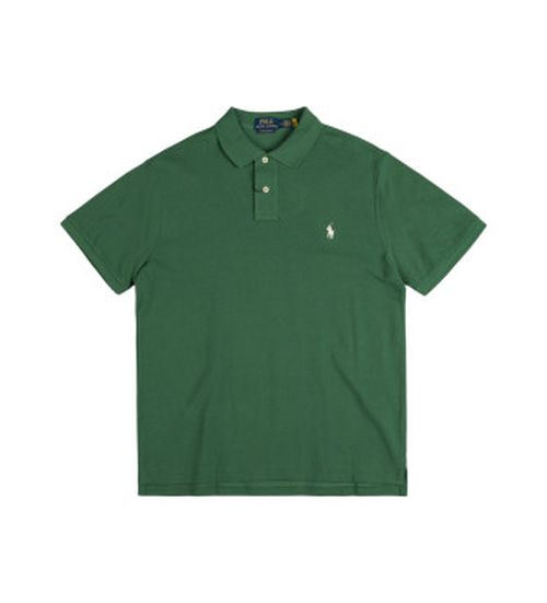 Polo Ralph Lauren for man. 710680784427 Green mesh polo shirt (S), Casual, Cotton, Short sleeve