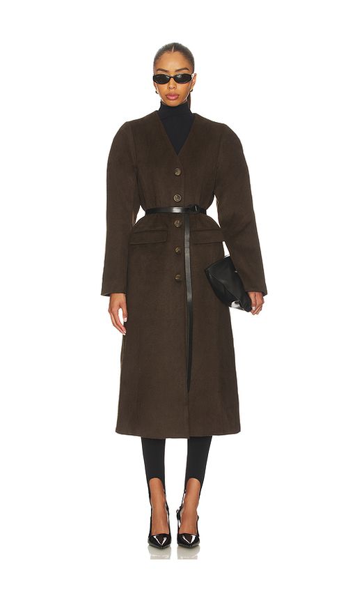 ASTR the Label Glorimar Coat in Brown. M. Also in