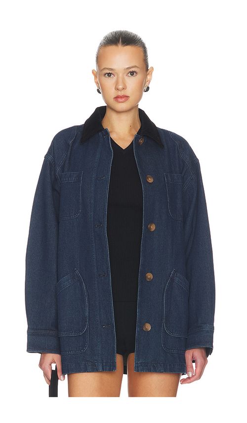 Tularosa Harlow Barn Jacket in Blue. L. Also in XXS, XS