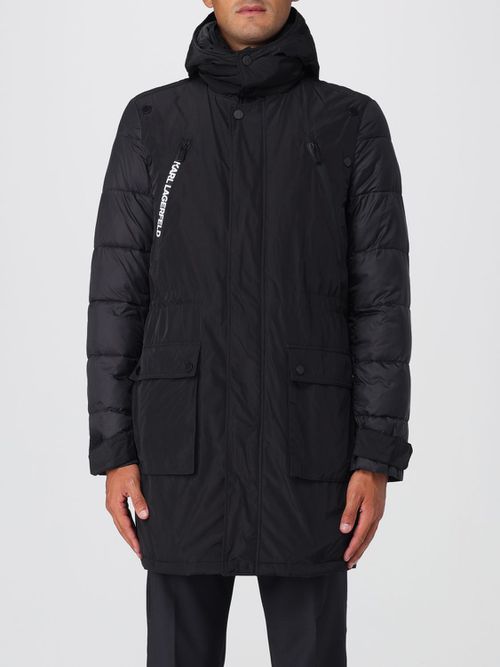 Coat Men color Black