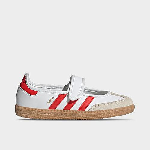 Girls Big Kids Originals Samba Jane Casual Shoes in White/Red/Gum