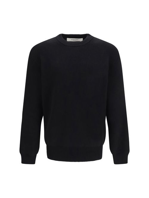 Ribbed Knit Sweater — Black