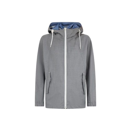 Virgin Wool Shell Jacket — Gray