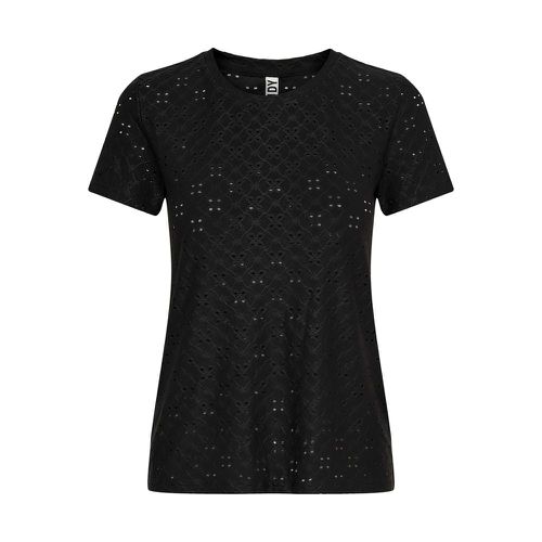 Black Polyester Tops & T-Shirt - XL