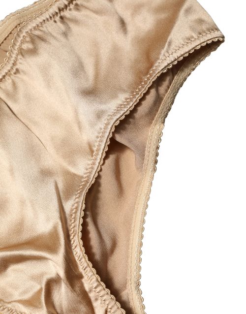 Silk Stretch Brief — Beige