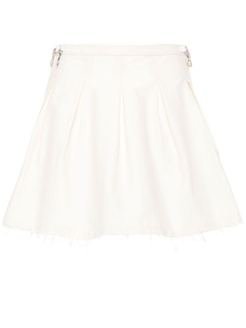 Object pleated mini skirt - Neutrals
