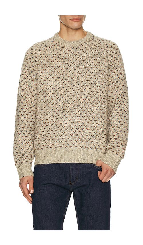 Faherty Donegal Crew Neck Sweater in Grey. - M also in S, XL/1X