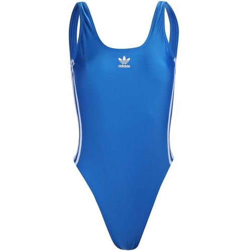 ADIDAS Originals Womens 3 Stripes Swimsuit in Blue