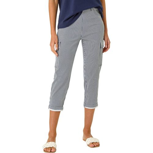 Stripe Cropped Cargo Trouser