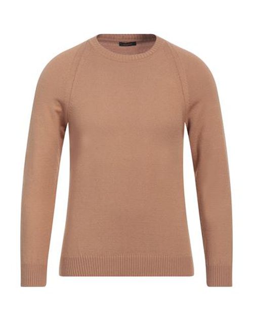 Officina 36 Man Sweater Camel Size S Viscose