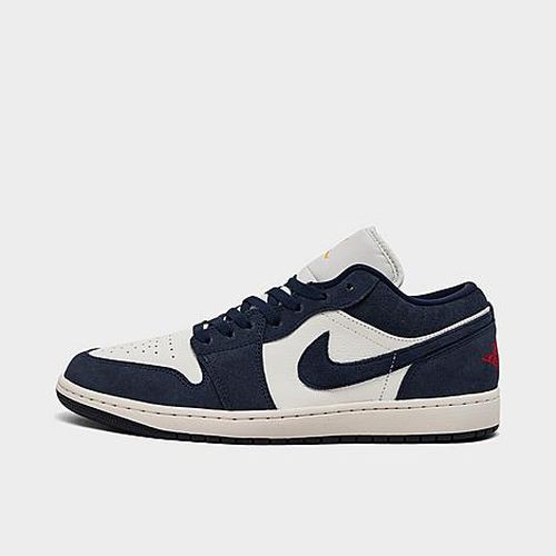Men's Air Retro 1 Low SE Casual Shoes in Obsidian/University Gold/Chile Red