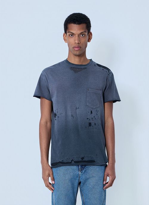 Distressed Cotton Jersey T-shirt - Man T