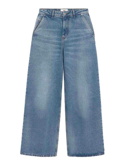 Wide-Leg Denim Jeans