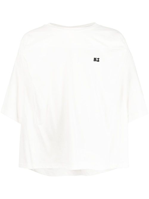 Logo-print round-neck T-shirt - White