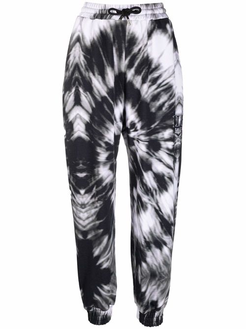 Tie-dye tracksuit bottoms - Black