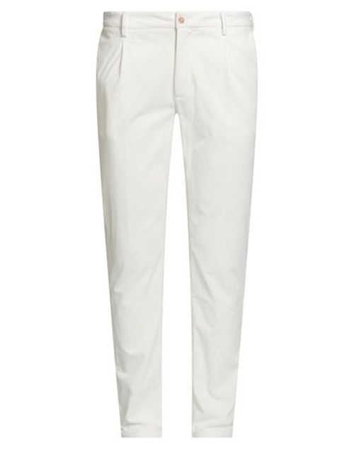 Man Pants Ivory Size 38 Cotton, Modal, Elastane