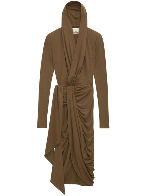 Alixa midi dress - Brown
