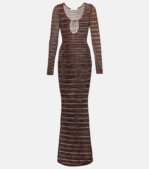 Open-knit maxi dress