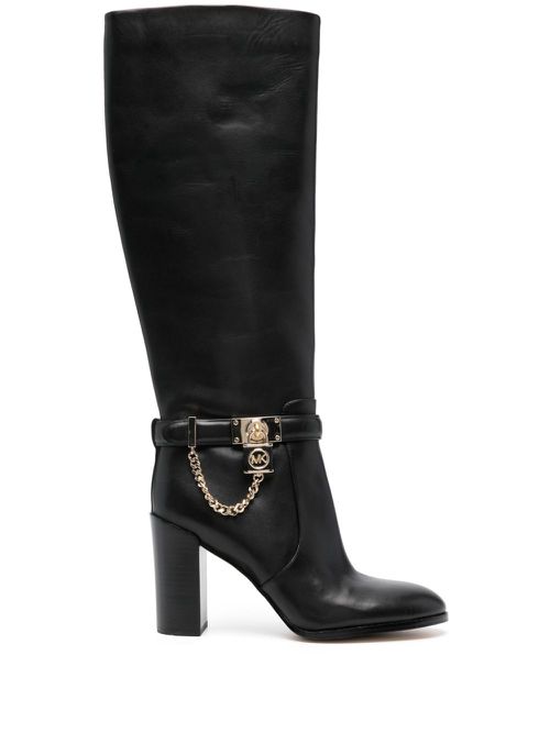 Hamilton 100mm leather boots - Black
