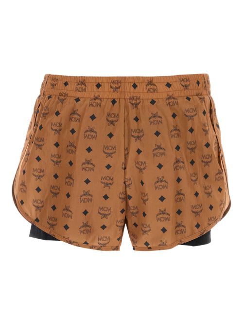 Logo-print shorts - Brown