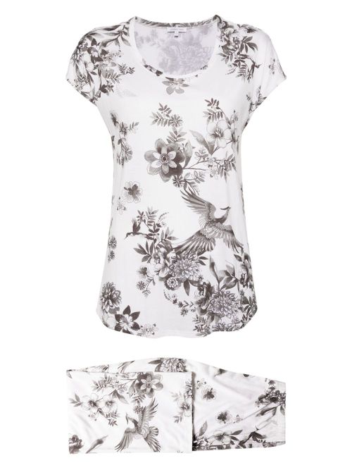 The bobbie crop pyjama set - Neutrals