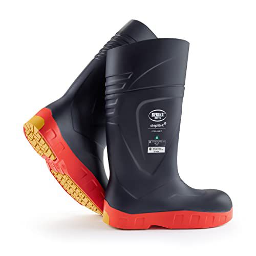 Bekina StepliteX StormGrip S5 Waterproof Wellington Boots for Men and Women - Heavy Duty Non Slip Insulated Composite Toe Work Boots for Men and Women in Fishing