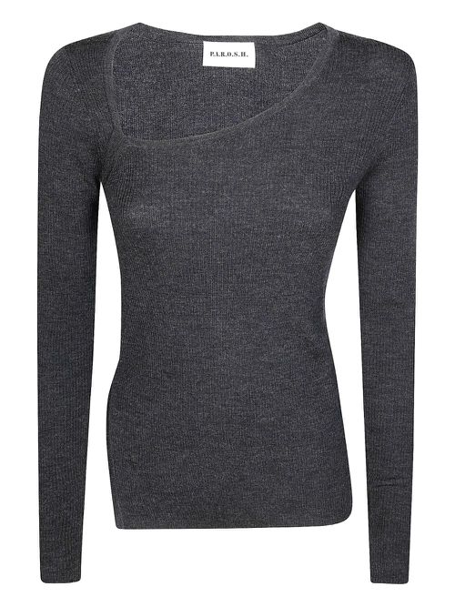 P.A.R.O.S.H. ribbed-knit jumper - Grey