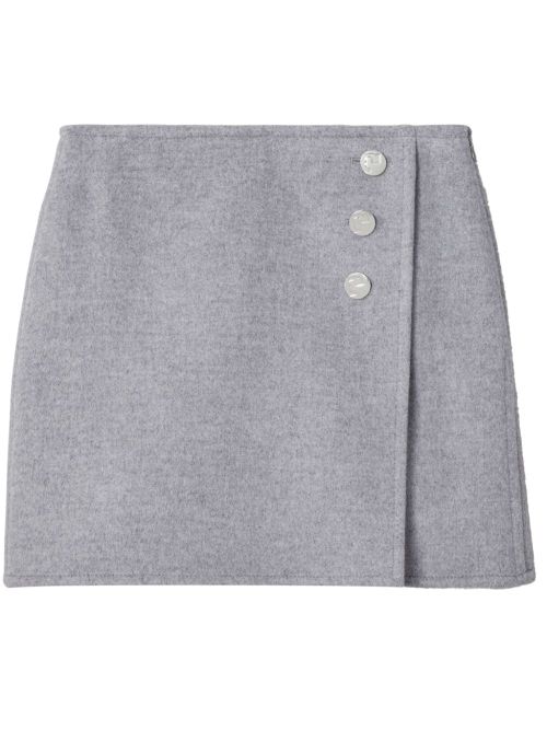 Wool mini skirt