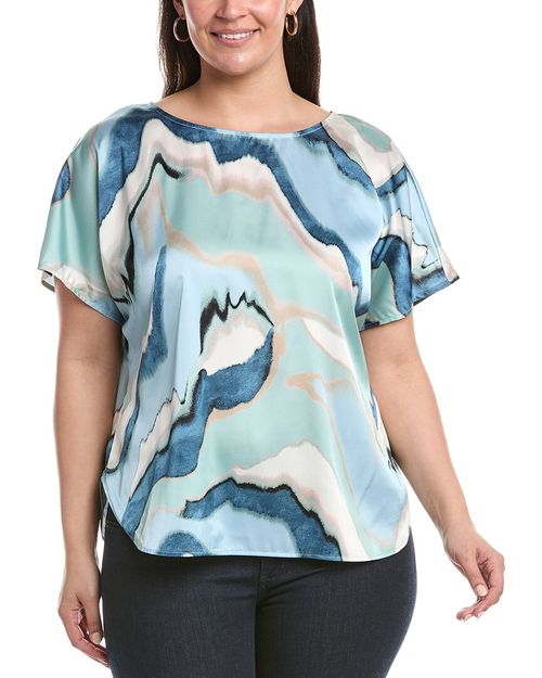 Plus Bateau Neck Top