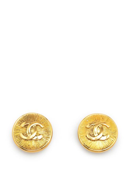 1970-1980 CC Clip on costume earrings - Gold