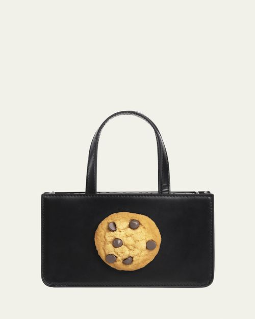Small Cookie Leather Top-Handle Bag