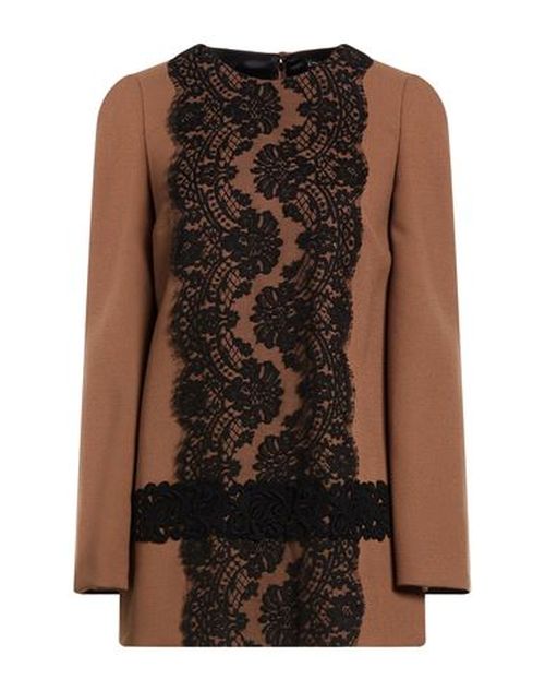 Woman Top Light brown Size 4 Virgin Wool, Cotton, Elastane