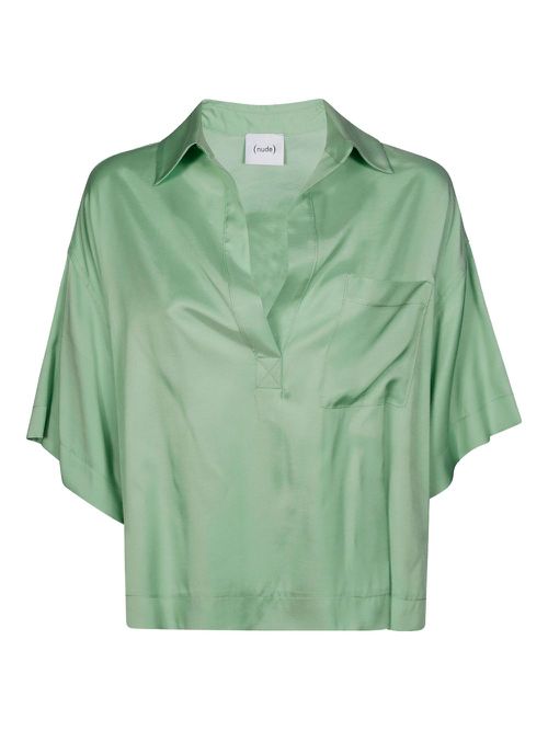 Nude twill shirt - Green